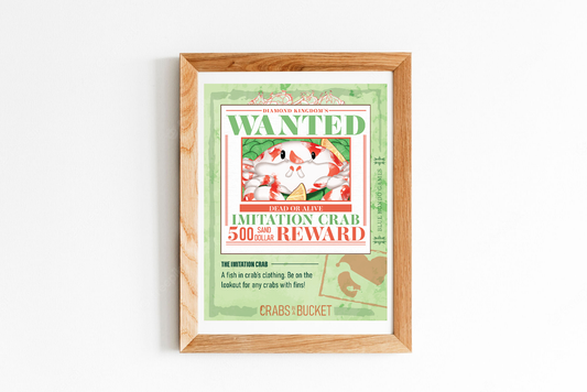 Imitation Crab Wanted Poster