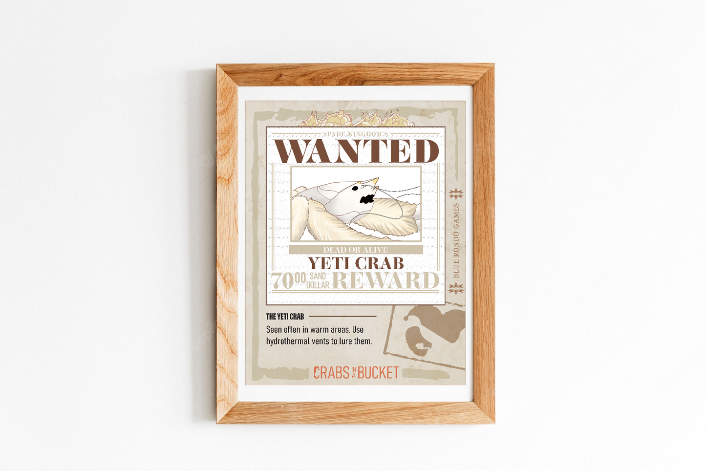 Yeti Crab Wanted Poster