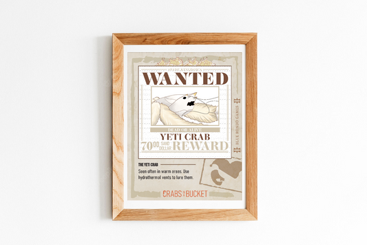 Yeti Crab Wanted Poster