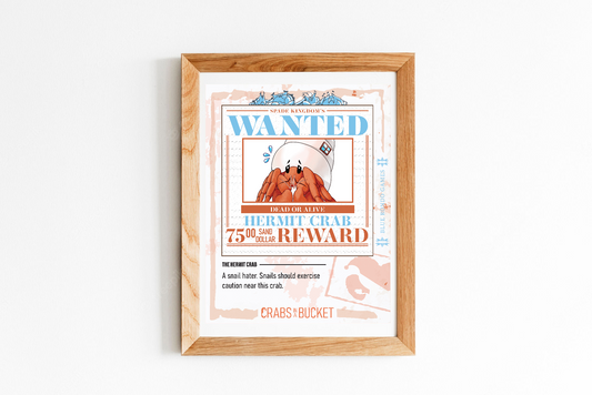 Hermit Crab Wanted Poster