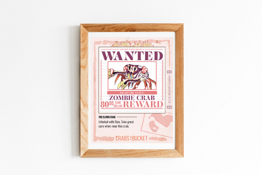 Zombie Crab Wanted Poster