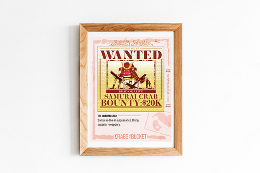Samurai Crab Wanted Poster