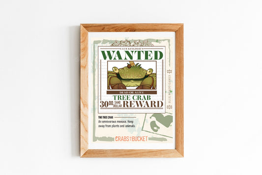 Tree Crab Wanted Poster