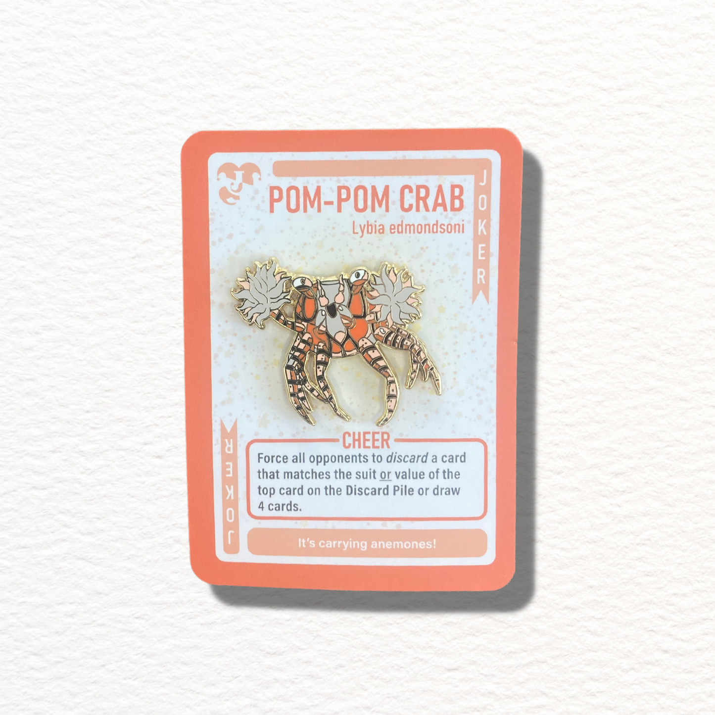 Pom-Pom Crab Enamel Pin (Limited Edition)