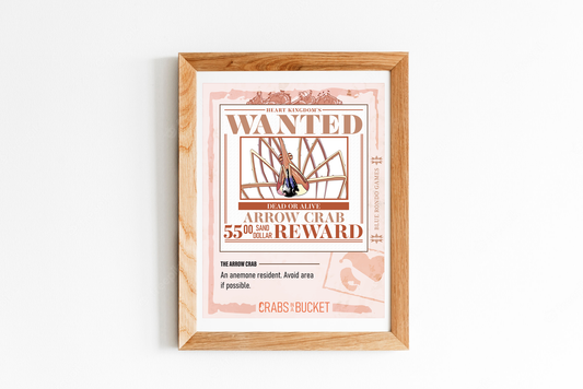 Arrow Crab Wanted Poster