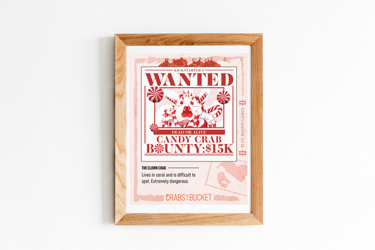 Candy Crab Wanted Poster