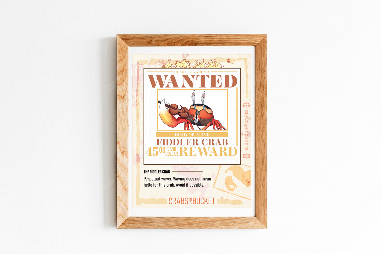 Fiddler Crab Wanted Poster